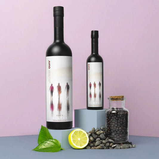 Two bottles of Winter 2025 Seasonal Gin