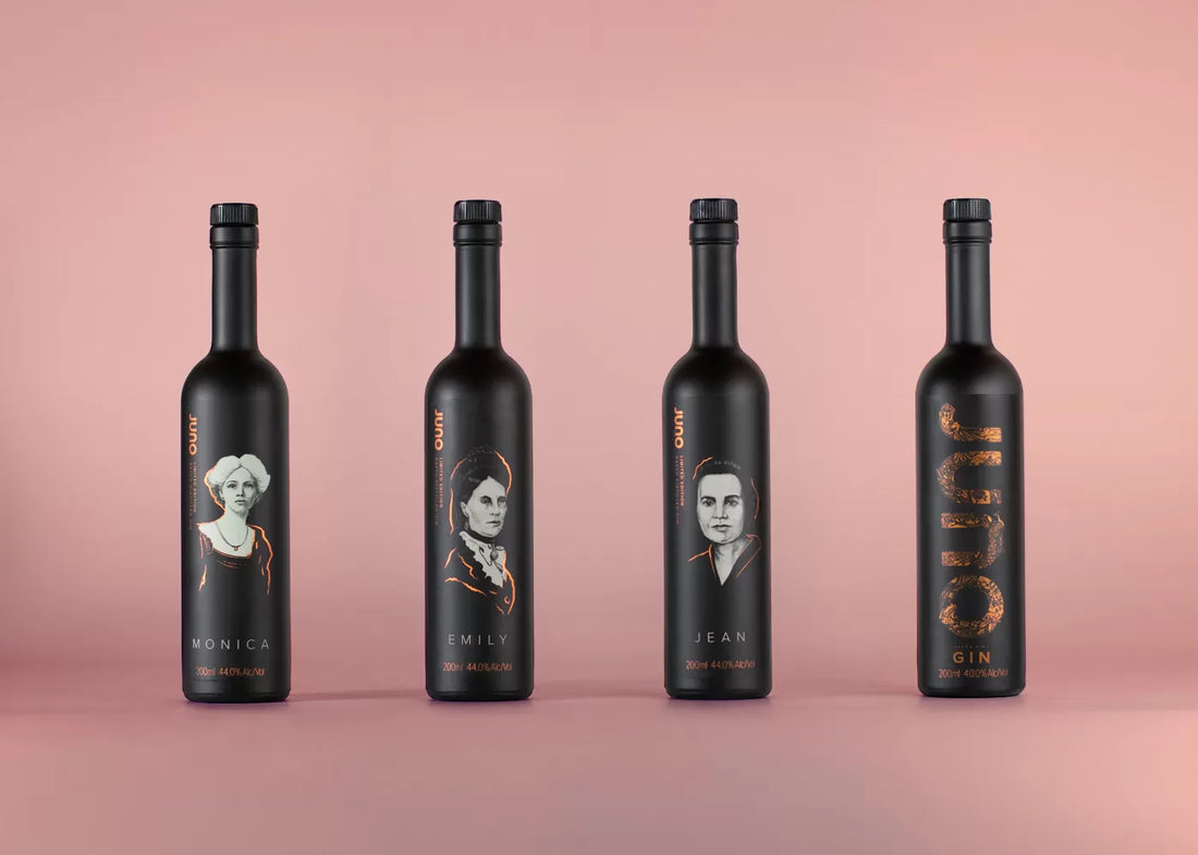 Four bottle of Trailblazers gin