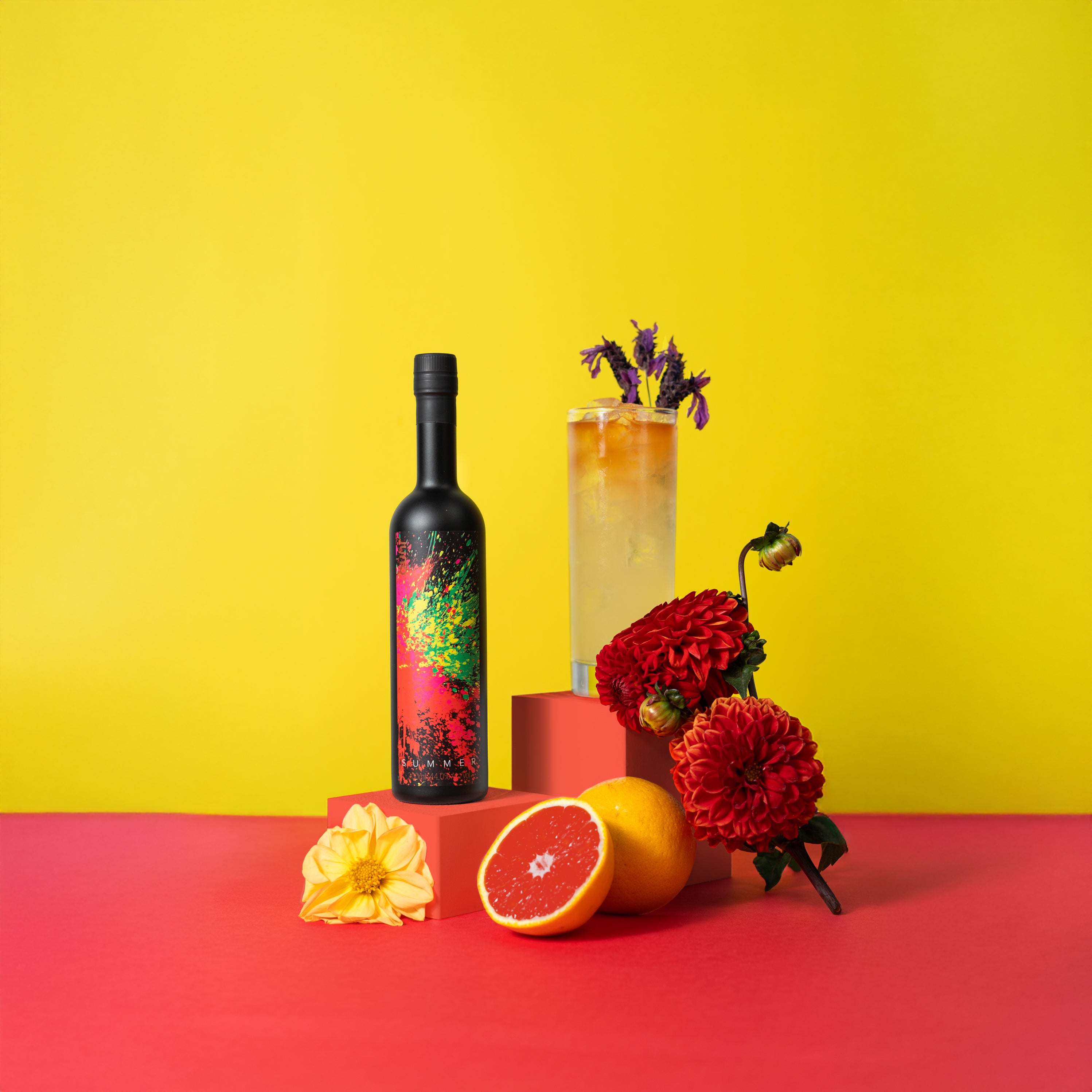 A lifestyle photograph of Summer 2025 Seasonal Gin 200ml