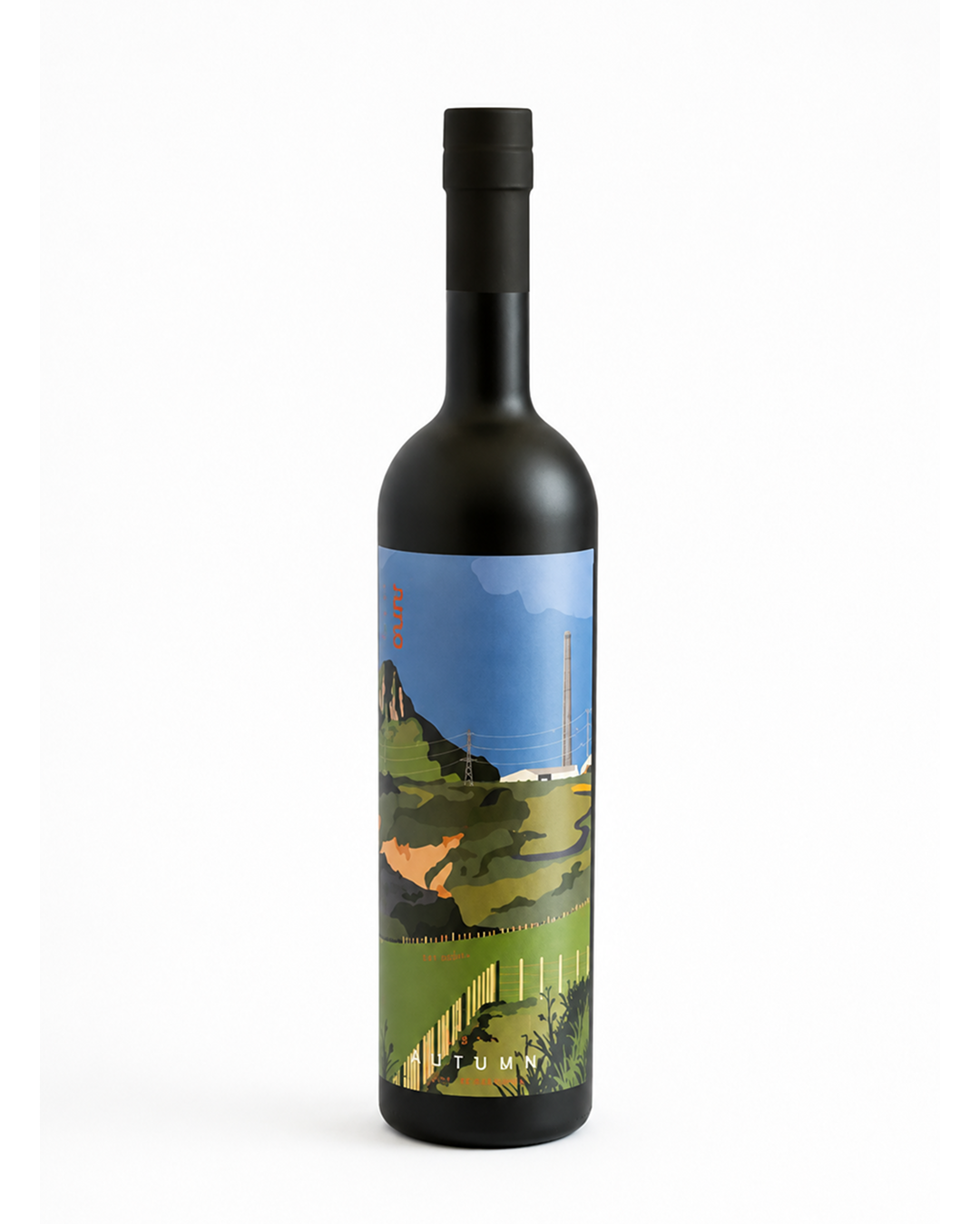 700ml bottle of Juno Spirits Autumn 2026 Seasonal Gin, featuring parsnip, smoked manuka, and orange.