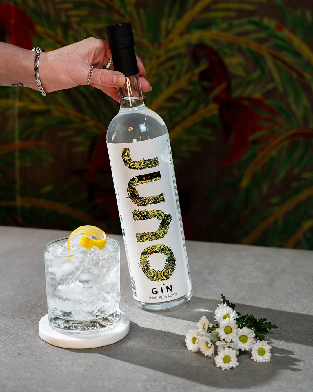 A lifestyle photograph of Maia Gin 700ml