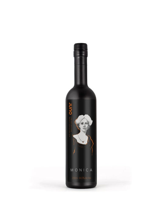 Juno Spirits Monica Gin 200ml handcrafted New Zealand gin with lemongrass and lemon verbena botanicals.