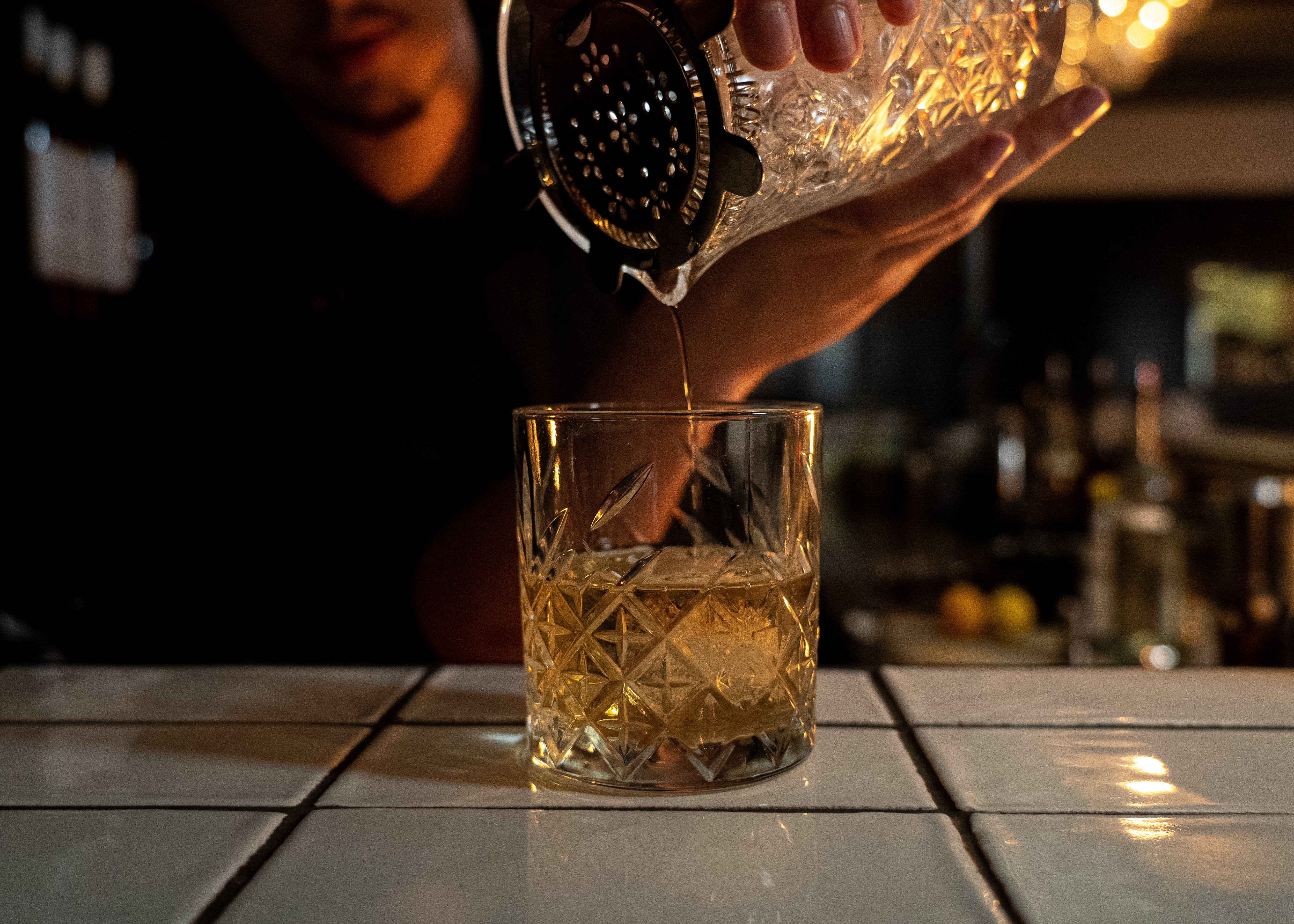 A lifestyle photograph of Styx Barrel-Aged Gin 200ml